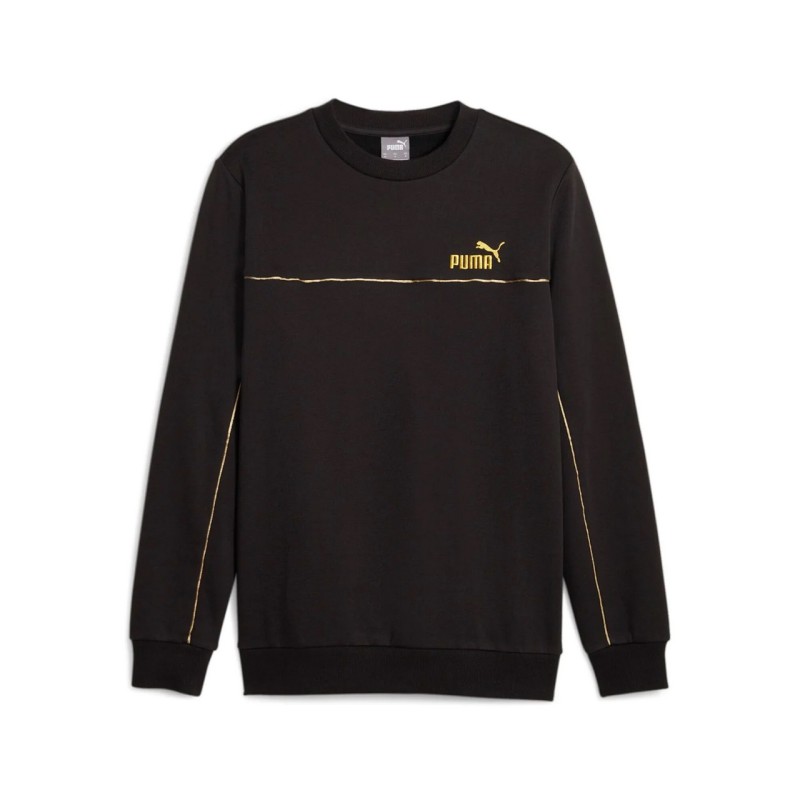 Puma ESS+Minimal Gold Crew Felpa Girocollo Uomo Ragazzo