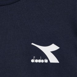 Diadora T-Shirt Girocolo Manica Lunga Uomo Ragazzo Cotone Sportiva