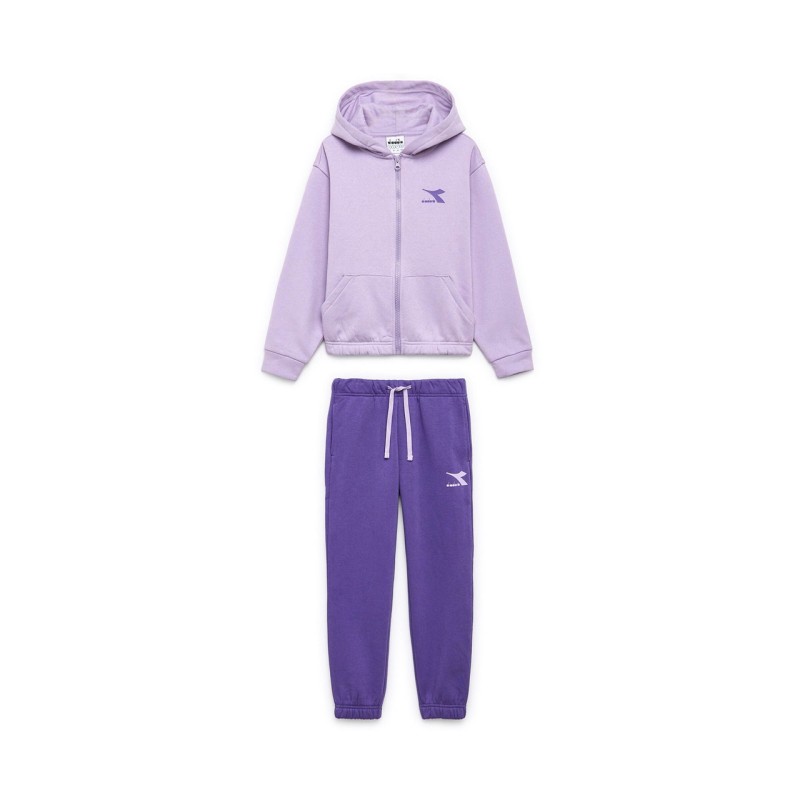 Diadora JB Tracksuit Tuta Bimba Bambina Zip Intera Cappuccio