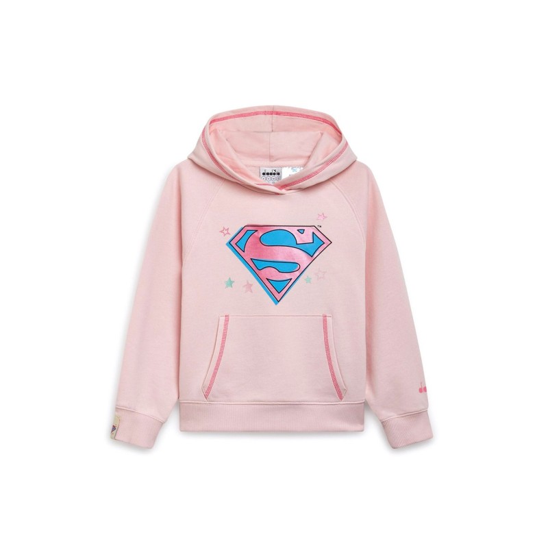 Diadora Felpa Cappuccio Superheroes Junior Ragazzi Bambina