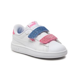 Puma Smash 3.0 L Glitter Velcro V PS Scarpa Sportiva Bambina Bimba