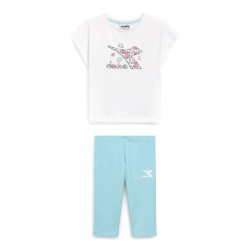 Diadora JG. SET SS PUZZLES Completino Bambina Ragazza Mezza Manica