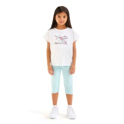 Diadora JG. SET SS PUZZLES Completino Bambina Ragazza Mezza Manica