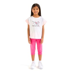 Diadora JG. SET SS PUZZLES Completino Bambina Ragazza Mezza Manica