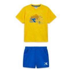 Diadora JG. SET SS Riddle Completino Bambino Ragazzo Mezza Manica