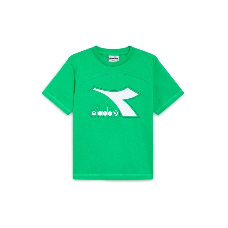 Diadora T- Shirt Junior Riddle Ragazzo Bambino Bimbo Mezza Manica