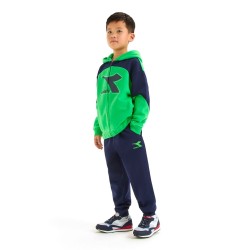 DIADORA TUTA COTONE GARZATO BAMBINO RAGAZZO CAPPUCCIO