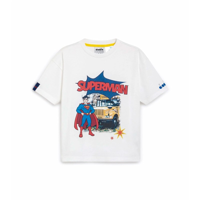 Diadora JU T-shirt ss SUPERGIRL Bambino Bimbo Ragazzo Mezza Manica