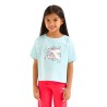 Diadora T- Shirt Puzzles Junior Ragazza Bambina Bimba Mezza Manica