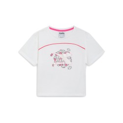 Diadora T-shirt Puzzles Junior Ragazza Bambina Bimba Mezza Manica