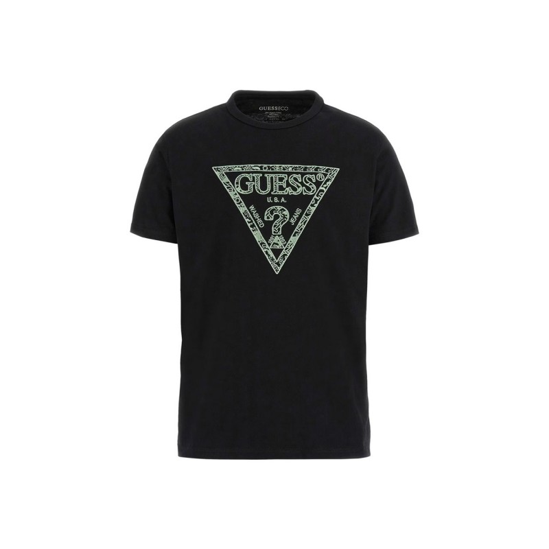 Guess T-Shirt Maglia Uomo Ragazzo Mezza Manica Corta Giro Collo