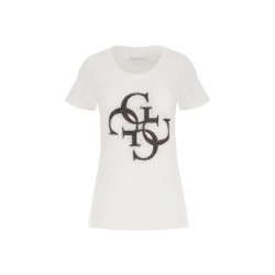 Guess T-Shirt Donna Ragazza Mezza Manica Corta Giro Collo