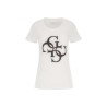 Guess T-Shirt Donna Ragazza Mezza Manica Corta Giro Collo