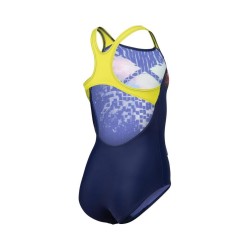 Arena Girl s Multi Pixels Costume Intero Bimba Bambina Ragazza Mare Piscina