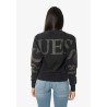 Guess Felpa Girocollo Donna Ragazza Nera Logo