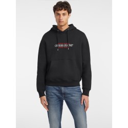 Guess Felpa Cappuccio America Trad Uomo Ragazzo Nera