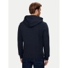 Guess Felpa Zip Intera Cappuccio Uomo Ragazzo Logo Blu