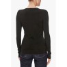 Guess Maglia Girocollo Donna Ragazza Logo Nera