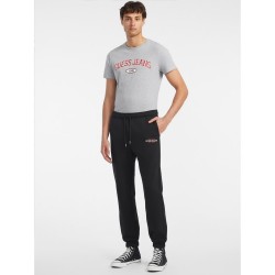 Guess American Pantalone Tuta Uomo Ragazzo Nero Felpa