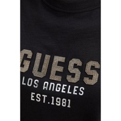 Guess T-Shirt Piramide Logo Donna Ragazza Mezza Manica Corta