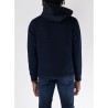 Guess Giubbino Knitted Cappuccio Uomo Ragazzo Blu