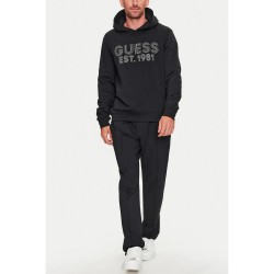 Guess Beau Felpa Cappuccio Uomo Ragazzo Nera