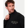 GUESS FELPA ZIP INTERA LOGO UOMO RAGAZZO NERA