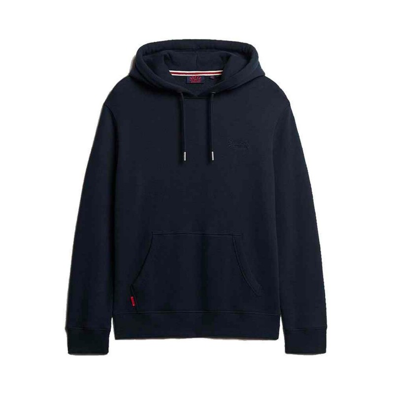 Superdry Felpa Cappuccio Uomo Ragazzo Maglia blu