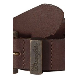 Wrangler Metal Loop Cintura Uomo Ragazzo Marrone Pelle