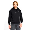 Lee Plain hoodie Unionall Felpa Cappuccio Uomo Ragazzo Nera