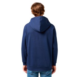 Wrangler Sign Off Hoodie Felpa Cappuccio Uomo Ragazzo Blu