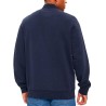 Wrangler Funnel Neck Felpa Zip Intera Uomo Ragazzo Blu