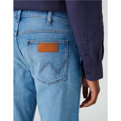 Wrangler Jeans Greensboro Coll Twist Slim Denim Uomo Ragazzo Blu