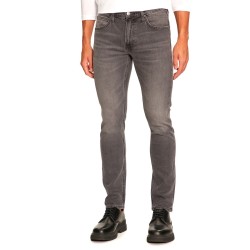 LEE Jeans Luke Granite Stone Slim Pantalone Uomo Ragazzo Grigio