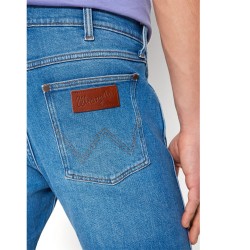 Wrangler Jeans Lareston Coll Twist Slim Denim Uomo Ragazzo Blu