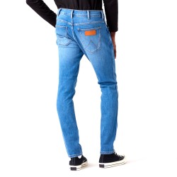 Wrangler Jeans Larston New Favorite Slim Denim Uomo Ragazzo Blu