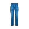 Wrangler Jeans Larston Rustic Slim Denim Uomo Ragazzo Blu