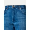 Wrangler Jeans Larston Rustic Slim Denim Uomo Ragazzo Blu