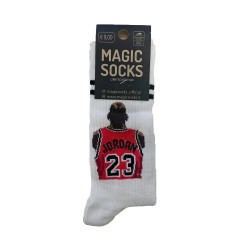 MAGIC SOCKS Calze in spugna unisex tg. unica stampa ricamata JORDAN