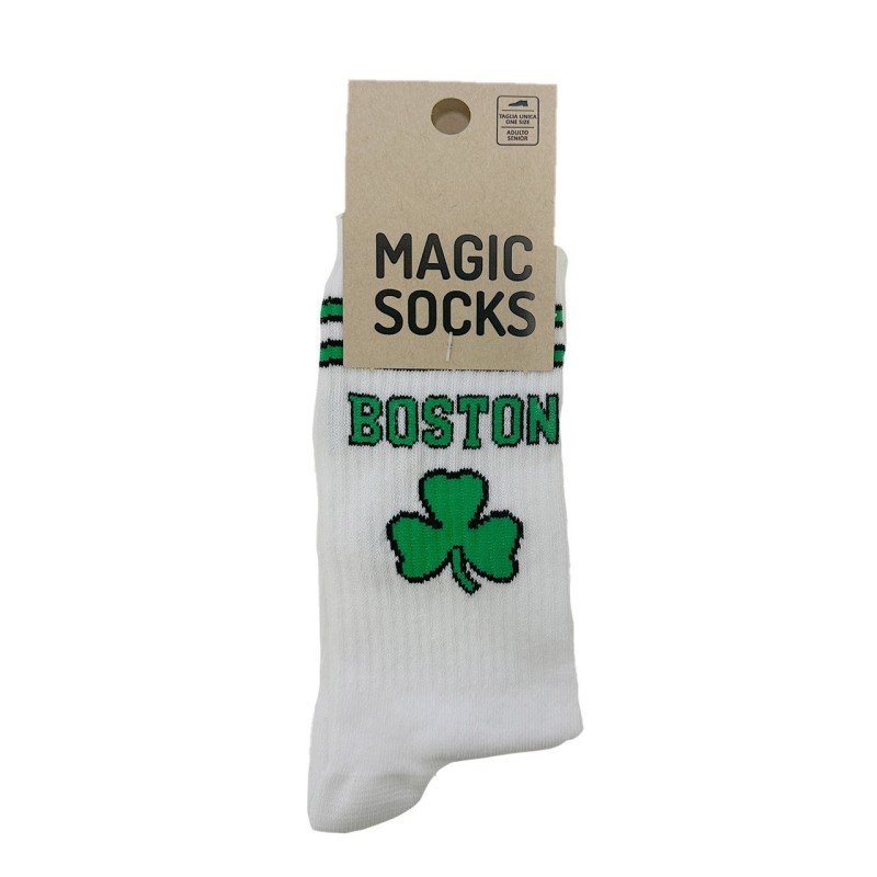 MAGIC SOCKS Calze in spugna unisex tg. unica stampa BOSTON