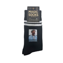 MAGIC SOCKS Calze in spugna unisex tg. unica stampa ricamata CHANGES