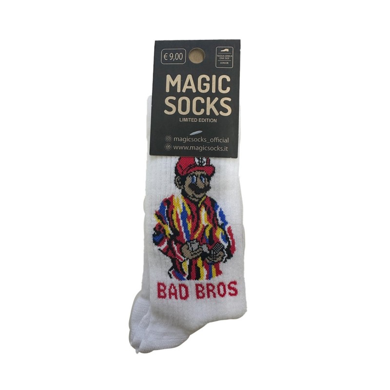 MAGIC SOCKS Calze in spugna unisex tg. unica stampa BAD BROS