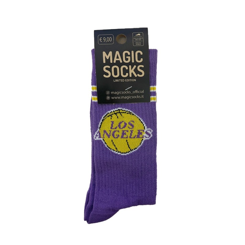 MAGIC SOCKS Calze in spugna unisex tg. unica stampa LOS ANGELES