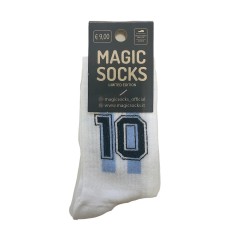 MAGIC SOCKS Calze in spugna unisex tg. unica stampa 10 MARADONA