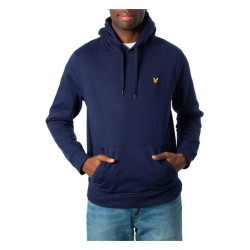 LYLE & SCOTT Felpa Cappuccio Uomo Ragazzo Blu