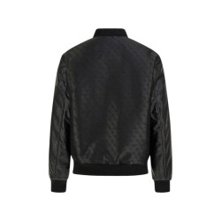 Guess Quattro G Varsity Giubbotto Bomber Uomo Ragazzo Nero