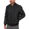 Guess Quattro G Varsity Giubbotto Bomber Uomo Ragazzo Nero