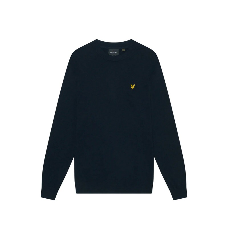 LYLE & SCOTT Maglia Girocollo Uomo Ragazzo Over Blu