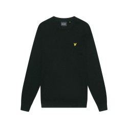 LYLE & SCOTT Maglia Girocollo Uomo Ragazzo Over nero