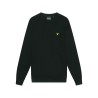 LYLE & SCOTT Maglia Girocollo Uomo Ragazzo Over nero